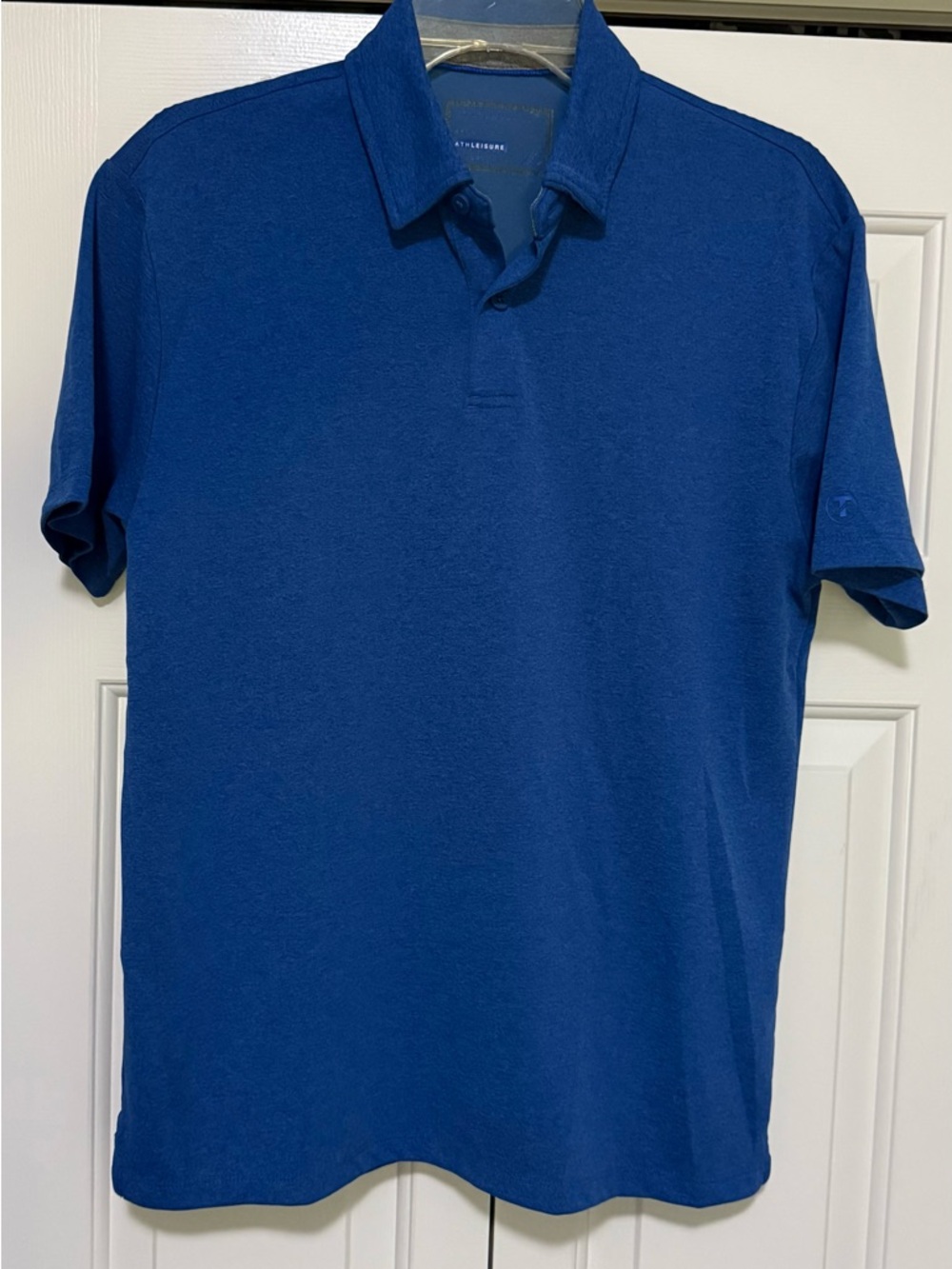 Twillory Athleisure Men’s Medium Blue Polyester Performance Polo Shirt